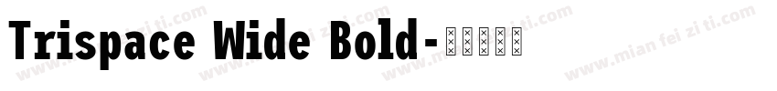 Trispace Wide Bold字体转换